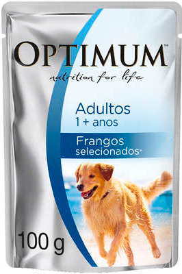 Ra��o �mida Optimum Sach� para C�es Adultos Frango 100g