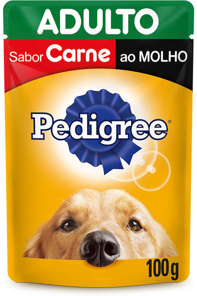 Ra��o �mida Pedigree Sach� Carne ao Molho para C�es Adultos 100g