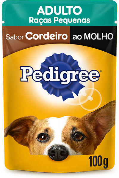 Ra��o �mida Pedigree Sach� Cordeiro ao Molho para C�es Adultos de Ra�as Pequenas 100g