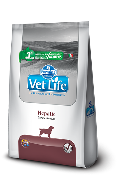 Ra��o Vet Life Natural Hepatic para C�es com Insufici�ncia Hep�tica 2kg