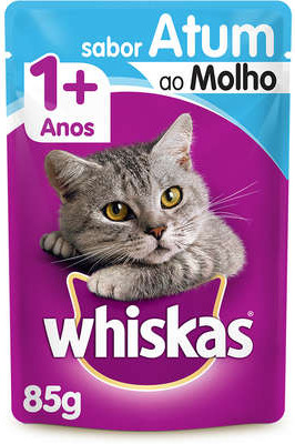 Ra��o �mida Whiskas Sach� Atum ao Molho para Gatos Adultos 85g