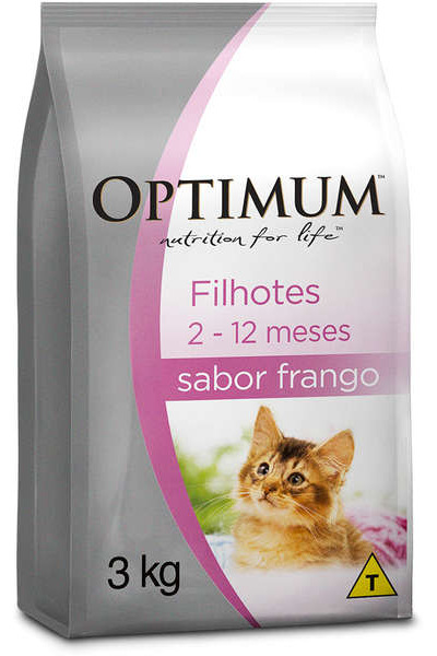 Ra��o Optimum Frango para Gatos Filhotes 2 a 12 meses 1kg